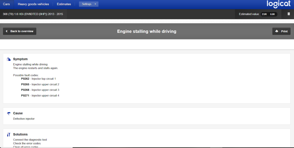 engine stalling while driving